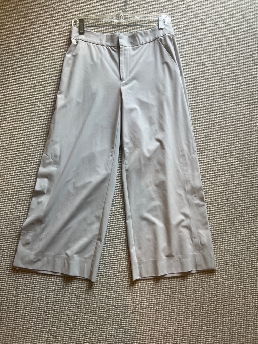 Athleta Woman’s Wide-Leg Pants in Light Gray